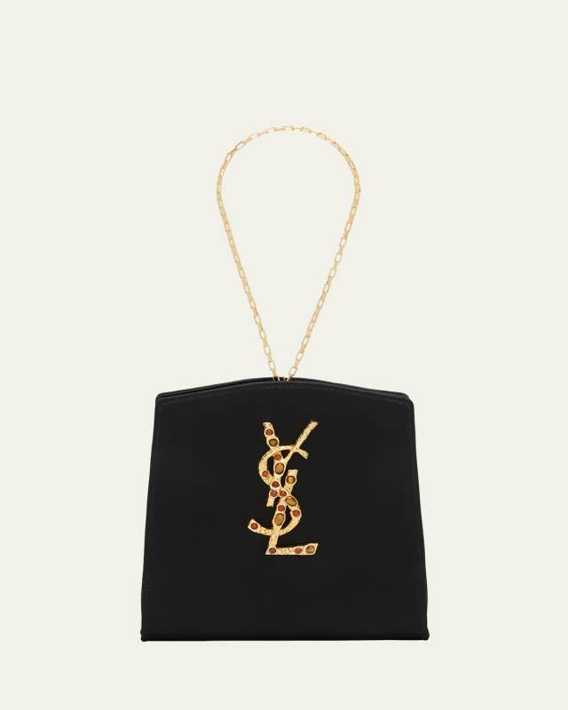 Mini YSL Evening Wristlet in Satin